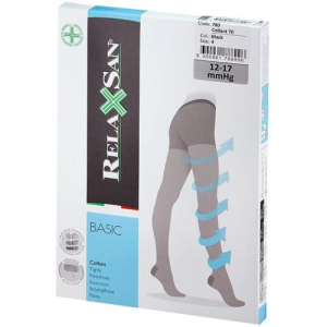 Релаксан коллант бэйсик колготки профилактические 70den 12-17мм р.4 /арт.780/ черн.