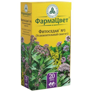 Фитоседан №3 (успокоительный сбор №3) сбор порошок 2г №20