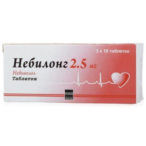 Небилонг таблетки 2.5мг №30