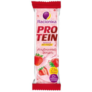 Рационика протеин батончик 45г клубничный йогурт