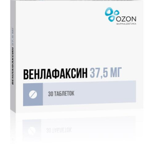 Венлафаксин таблетки 37.5мг №30