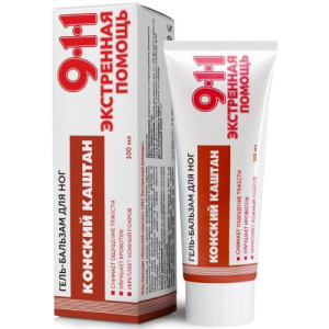 911 гель-бальзам для ног 100мл конский каштан