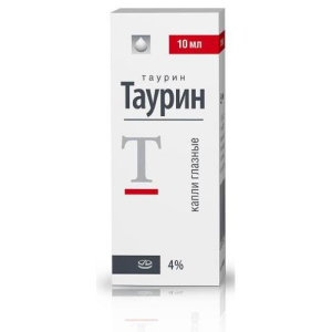 Таурин капли глазные 4% 10мл
