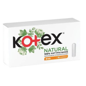 Котекс натурал тампоны №16 нормал