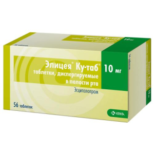 Элицея ку-таб таблетки диспергируемые в полости рта 10мг №56