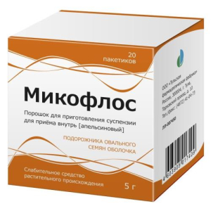 Микофлос порошок для приготовления суспензии для приема внутрь 5г №20 апельсиновый