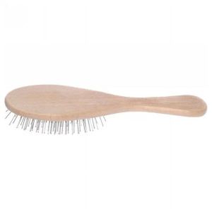 Расчёска массажная деревянная овальная дерево 15,5*4,5 