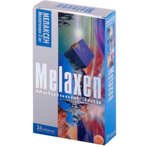 Мелаксен таблетки покрытые оболочкой 3мг №24