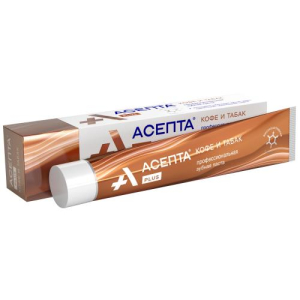 Асепта плюс кофе и табак зубная паста 75мл