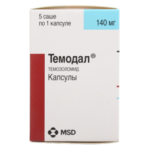 Темодал капсулы 140мг №5