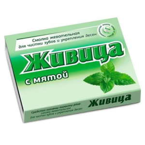 Живица таежная жевательная резинка №5 с мятой