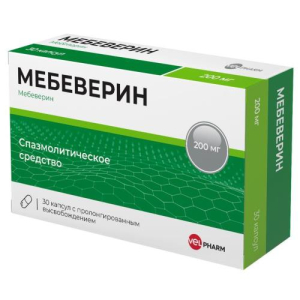 Мебеверин велфарм капсулы с пролонгированным высвобождением 200мг №30