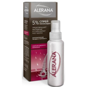 Алерана спрей для наружного применения 5% 60мл. №3 /с насадкой распылит. удлиненной/