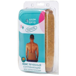 Алеф пояс согрев. вербл. шерсть коричн. р.m /арт.псв/