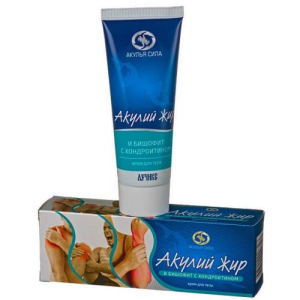 Акулья сила акулий жир  крем для тела 75мл бишофит +  хондроитин