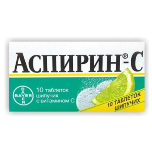 Аспирин-с таблетки шипучие 400мг + 240мг №10