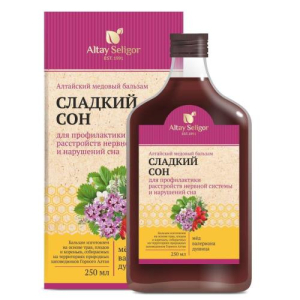 Алтайский бальзам медовый сладкий сон 250мл.