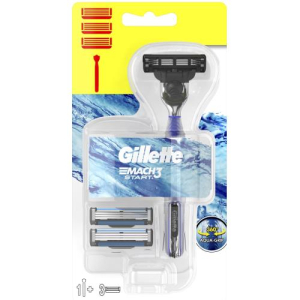 Жиллет мач 3 станок бритвенный старт  + 3 сменные кассеты