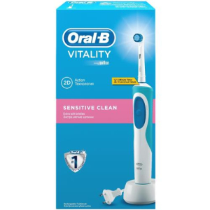 Орал би электрическая зубная щетка vitality sensitive clean d12.513s