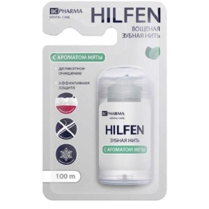 Биси фарма хилфен зубная нить 100м мята