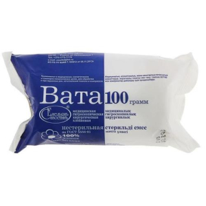 Емельян савостин вата хирургическая 100г н/стер