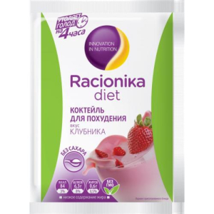 Рационика диетич. коктейль клубника +  25г. №1