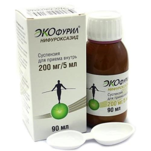 Экофурил суспензия для приема внутрь 200мг/5мл 90мл /в комплекте с ложкой дозировочной 2-сторонней/