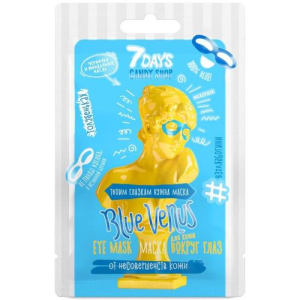 7 дней кенди шоп маска вокруг глаз 10г ткан. голубенькая экстракт черники + миндал. масло