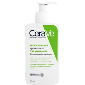 Цераве крем-пенка для умывания 236мл увлажн д/норм/сух кожи