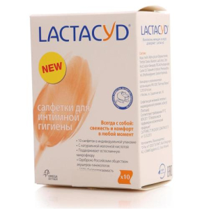 Лактацид салфетки д/интим. гигиены №10 (фемина)