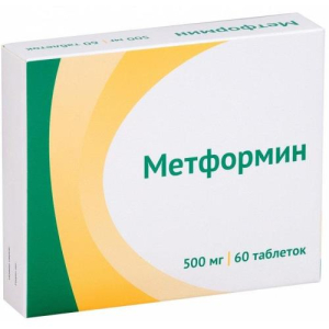 Метформин таблетки 500мг №60