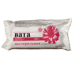 Розовый фламинго вата хирургическая 100г н/стер.