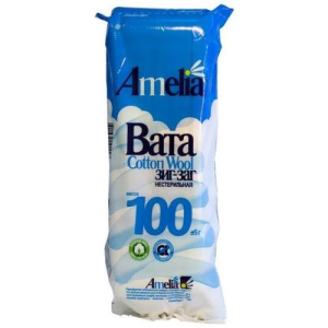 Амелия вата хирургическая 100г зиг-заг н/стерил. хлопок