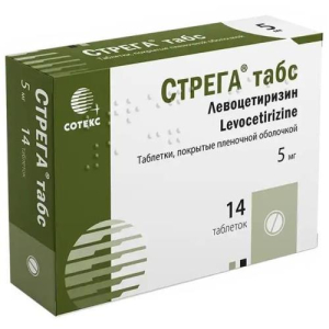 Стрега табс таблетки покрытые пленочной оболочкой 5мг №14