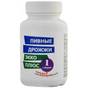 Пивные дрожжи  +  йод №100 таб. /экко плюс/