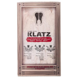 Клатц брутал онли набор (з/п чистая текила 75мл + з/п крепкий джин 75мл + з/п жгучий абсент 75мл + з/щ жестк 1 шт)