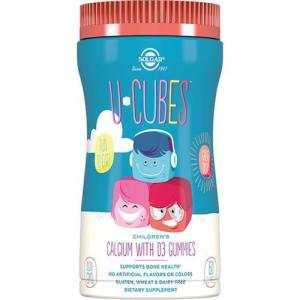 Солгар ю-кьюбс пастилки желейные №60 кальций + витам. d3 детские бад