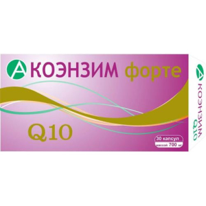 Реалкапс коэнзим q10 форте капсулы 700мг №30 бад