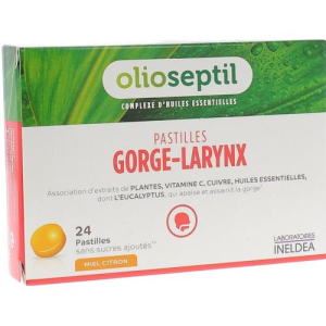 Унитекс олиосептил гордж-ларинкс пастилки №24 д/горла лимон