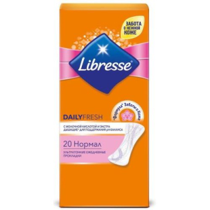Либресс прокладки ежедневные №20 дейлифреш нормал ультратонк