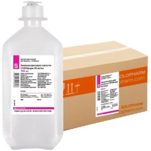 Аминокапроновая кислота-солофарм раствор для инфузий 5% 100мл №36