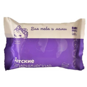 Салфетки влажные Бона менте  для детей №20 с алоэ