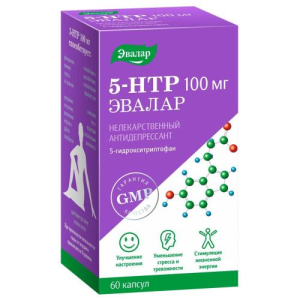 Эвалар 5-гидрокситриптофан (5-htp) капсулы 100мг 250мг №60 бад