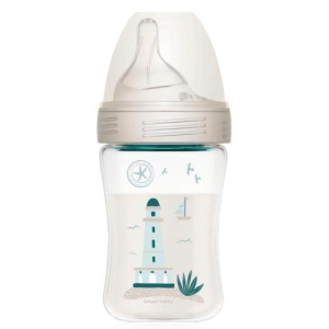 Канпол haberman  бутылочка для кормления 260мл антиколиковая 0 + /маяк