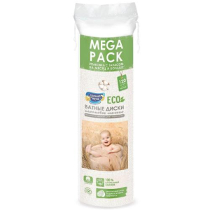 Солнце и луна eco ватные диски №120 хлопков круглые