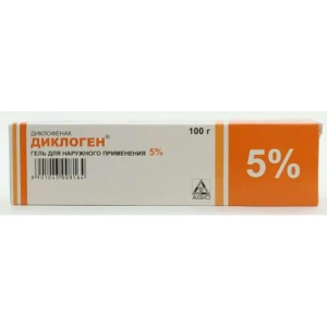 Диклоген гель для наружного применения 5% 100г