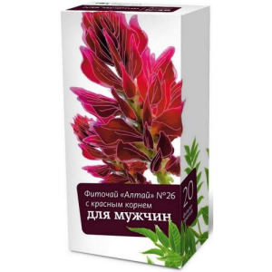 Алтай фиточай 2г №20 д/мужчин с красным корнем №26