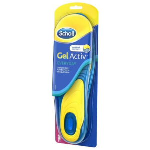 Шолл гель актив стельки д/комф. на каждый день женские эверидей 1пара
