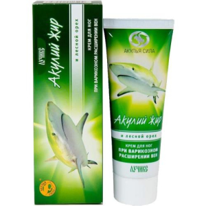 Лучикс акулий жир крем для ног 75мл лесной орех