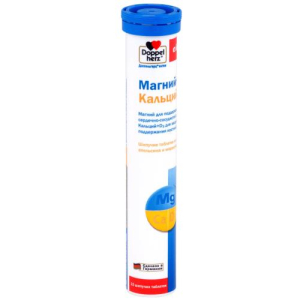 Доппельгерц актив таблетки шипучие №15 магний+кальций + дз бад